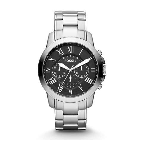 fossil watch all stainless steel 5 atm